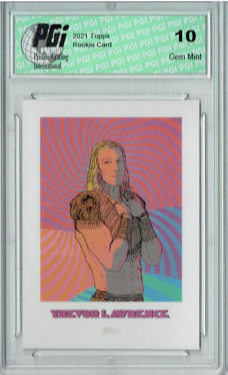 Trevor Lawrence 2021 Topps X #45 Star Portal #1 Rookie Card PGI 10