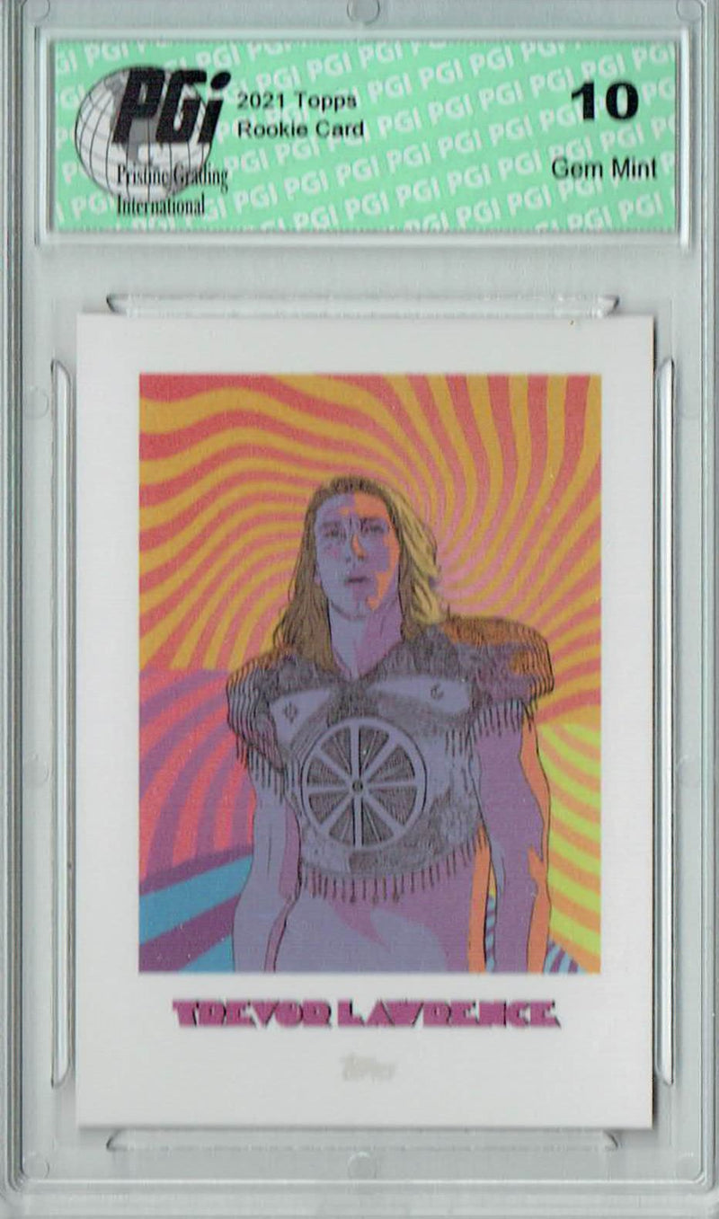 Trevor Lawrence 2021 Topps X #46 Star Portal #2 Rookie Card PGI 10