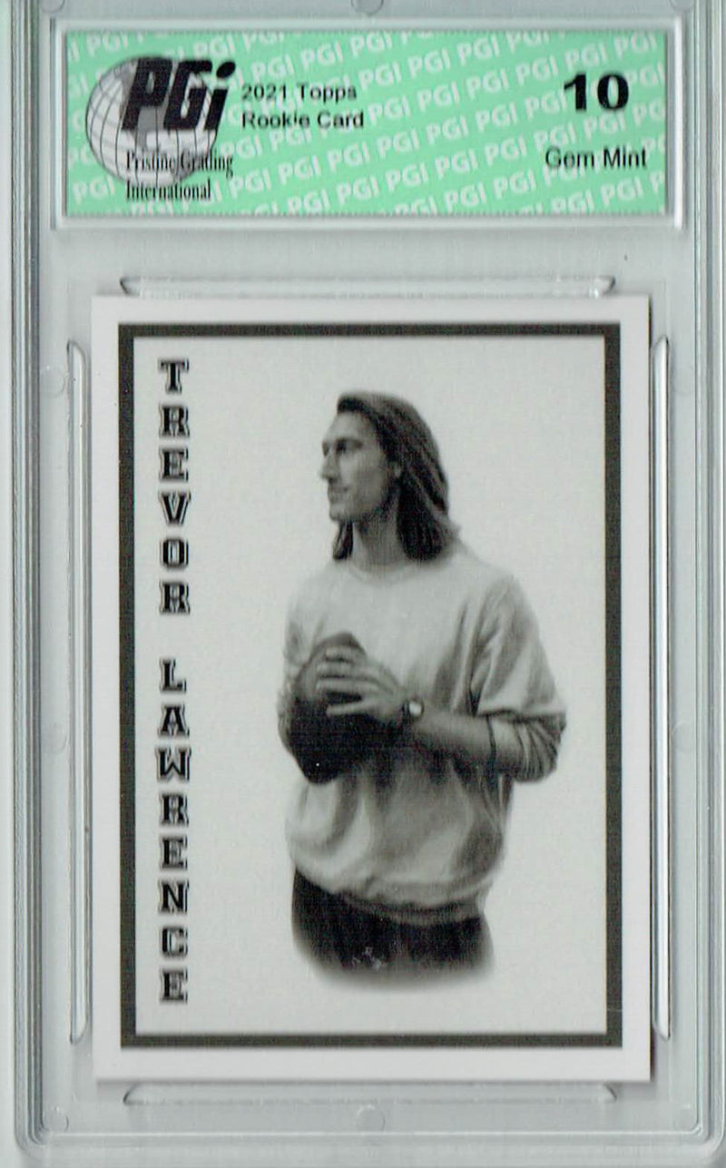 Trevor Lawrence 2021 Topps X #48 Varsity #1 Rookie Card PGI 10