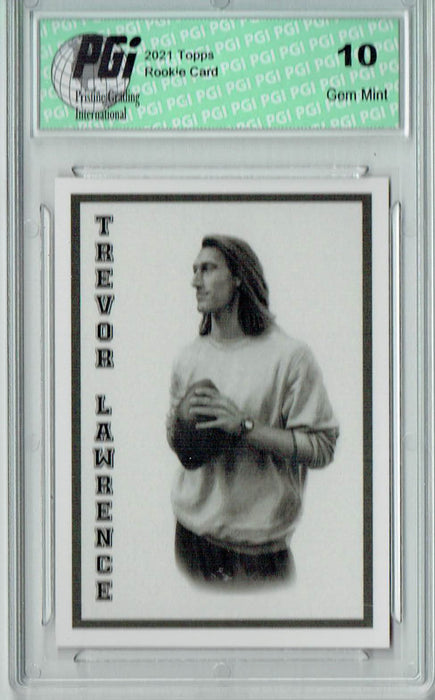 Trevor Lawrence 2021 Topps X #48 Varsity #1 Rookie Card PGI 10