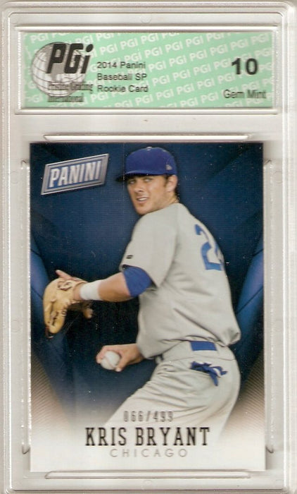 Kris Bryant 2014 Panini National Convention Only 499 Made Cub Rookie Card PGI 10