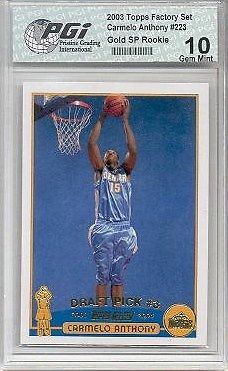 ~ Topps Carmelo Anthony Factory Rookie PGI 10 CARMELLO!
