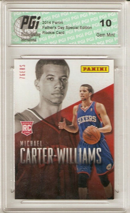 Michael Carter-Williams 76ers 2014 Panini Father's Day #R7 Rookie Card PGI 10