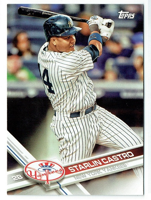 Starlin Castro 2017 Topps Baseball 25 Card Lot New York Yankees #NYY-14