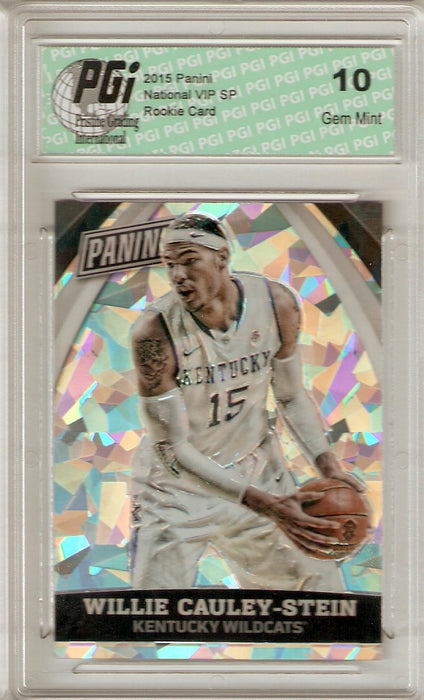 Willie Cauley-Stein 2015 Cracked Ice Only 25 Made Rookie Card #90 PGI 10