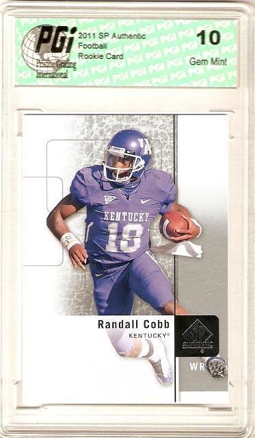 Randall Cobb 2011 SP Authentic Upper Deck Rookie Card PGI 10