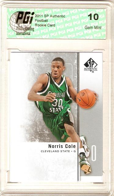 Norris Cole Miami Heat 2011 SP Authentic Upper Deck Rookie Card PGI 10