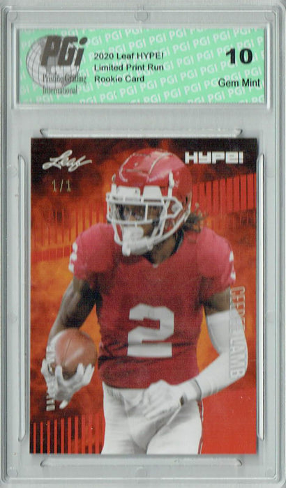 CeeDee Lamb 2020 Leaf HYPE! #35A Masterpiece 1 of 1 Rookie Card PGI 10