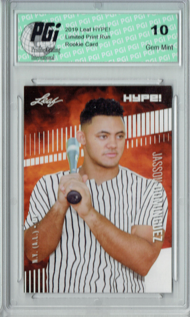 Jasson Dominguez 2019 Leaf HYPE #26 Only 5000 Made Rookie Card PGI 10