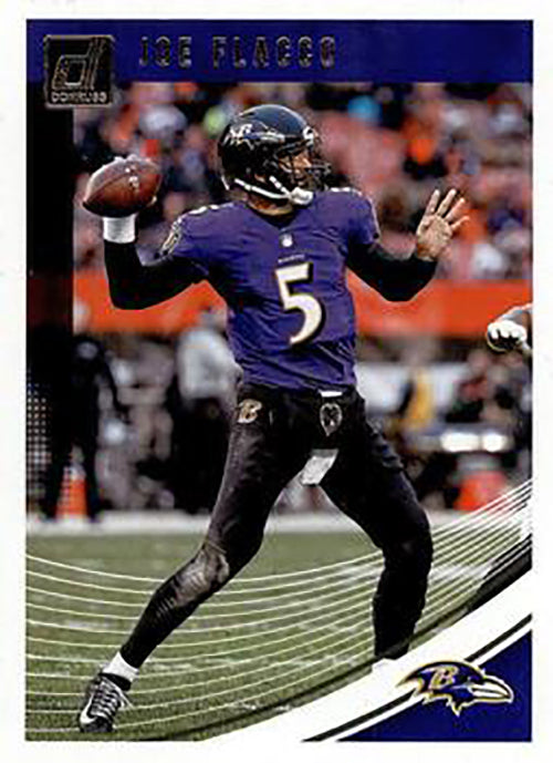 Joe Flacco 2018 Donruss Football 48 Card Lot Baltimore Ravens #19