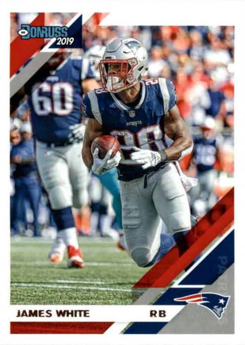 James White 2019 Donruss Football 48 Card Lot New England Patriots #166