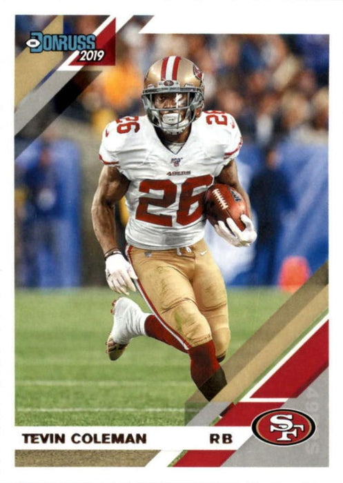 Tevin Coleman 2019 Donruss Football 48 Card Lot San Francisco 49ers #20