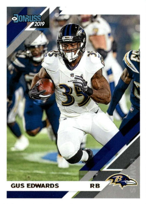 Gus Edwards 2019 Donruss Football 48 Card Lot Baltimore Ravens #26