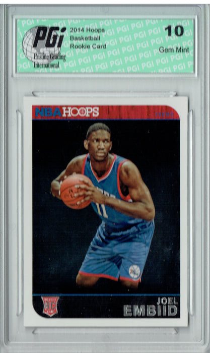 Joel Embiid 2014 NBA Hoops #263 Rookie Card PGI 10