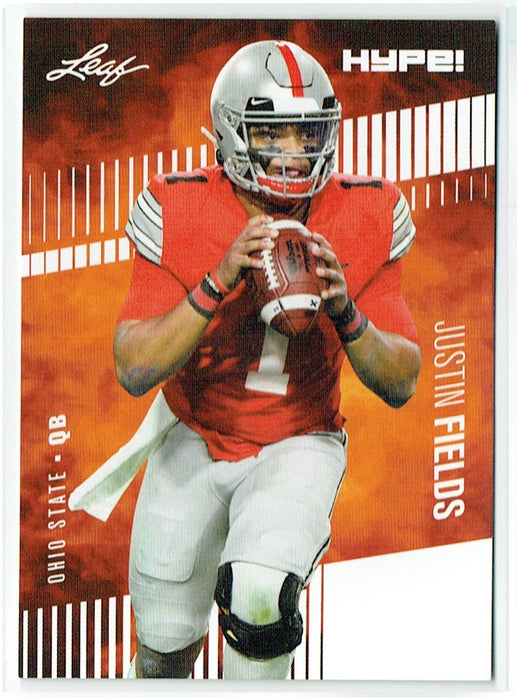 Justin Fields 2021 Leaf HYPE! #50 Only 5000 Made 25-Card Rookie Lot