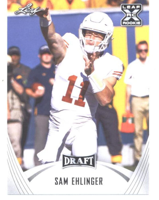 25) Rookie Card Investor lot Sam Ehlinger 2021 Leaf Football #9