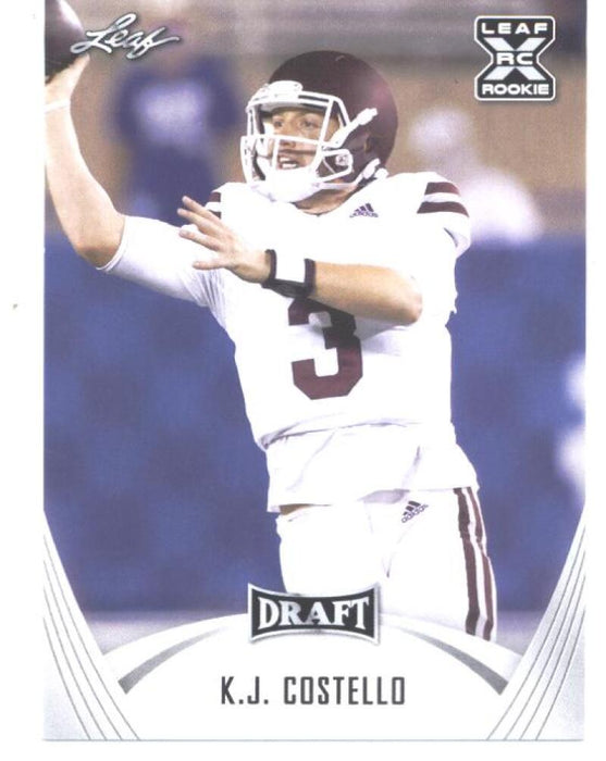 Mint+ Rookie Card K.J. Costello 2021 Leaf Football #12