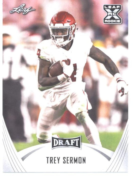 Mint+ Rookie Card Trey Sermon 2021 Leaf Football #15