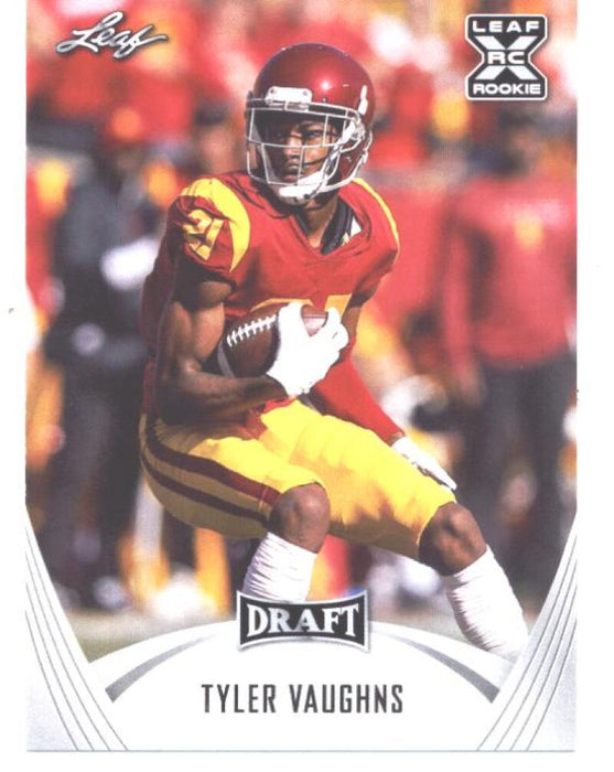 25) Rookie Card Investor lot Tyler Vaughns 2021 Leaf Football #25