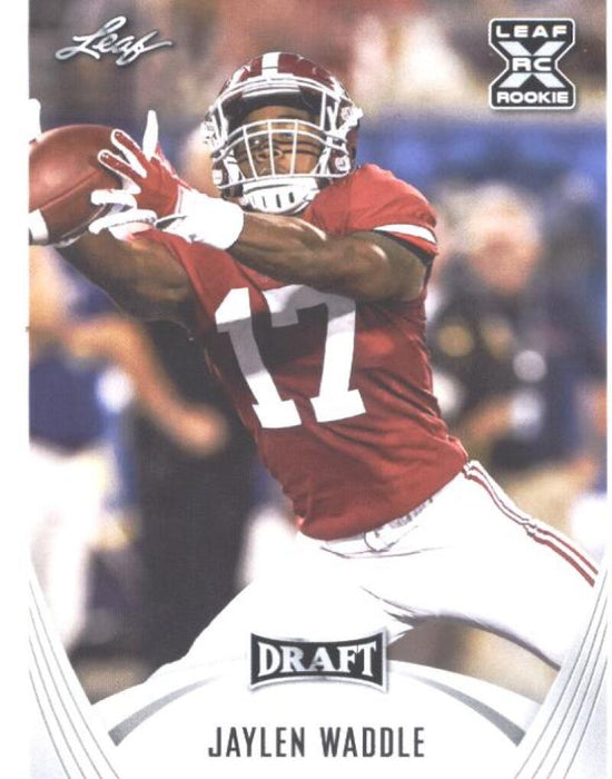 Mint+ Rookie Card Jaylen Waddle 2021 Leaf Football #28