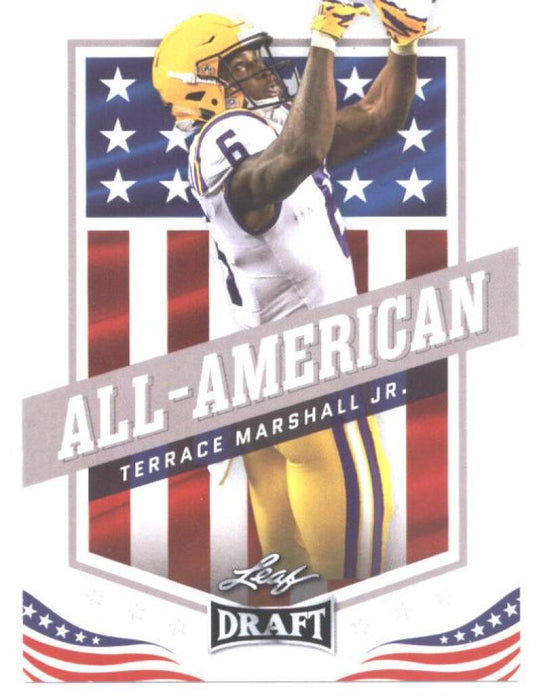 25) Rookie Card Investor lot Terrace Marshall Jr. 2021 Leaf Football #40