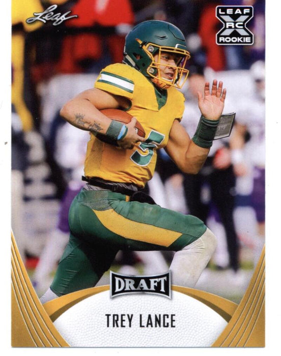 Mint+ GOLD Rookie Card Trey Lance 2021 Leaf Football #4