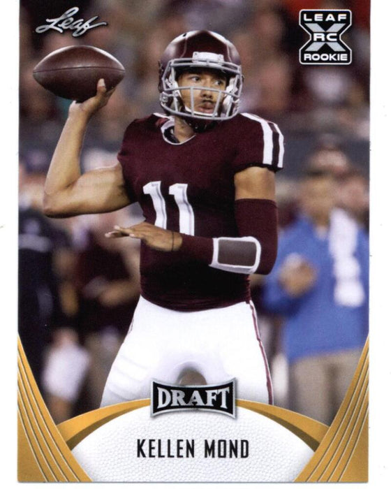 Mint+ GOLD Rookie Card Kellen Mond 2021 Leaf Football #8