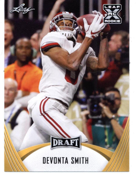 Mint+ GOLD Rookie Card DeVonta Smith 2021 Leaf Football #26