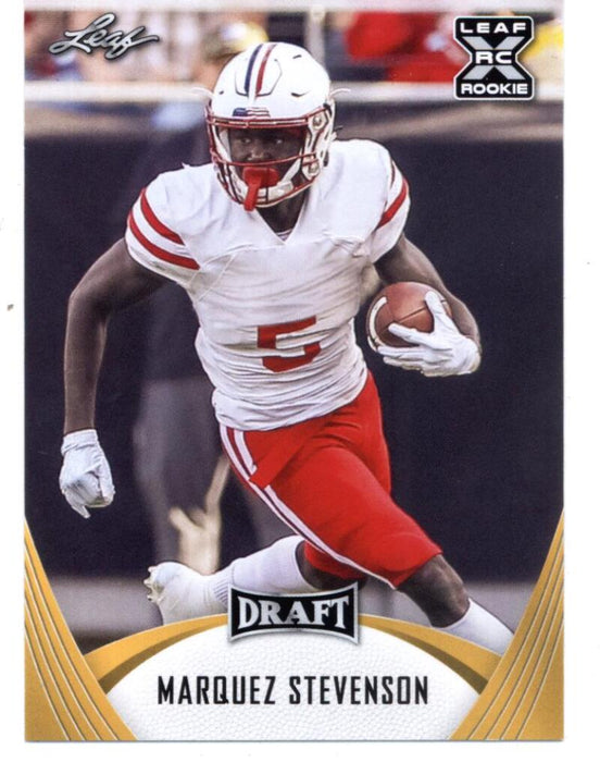Mint+ GOLD Rookie Card Marquez Stevenson 2021 Leaf Football #35