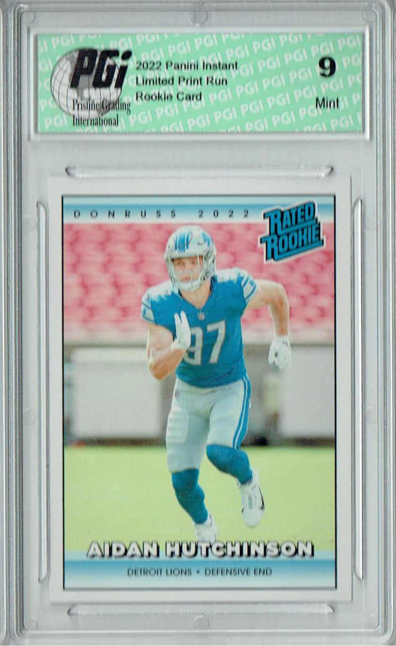 PGI 9 Aidan Hutchinson 2022 Donruss Rated Rookie #RR2 1/4094 Made! Retro Card
