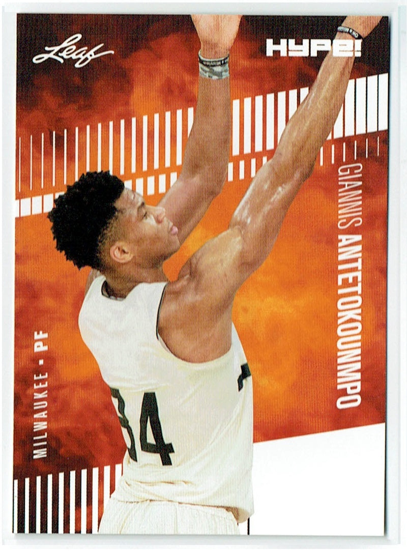 Rare Giannis Antetokounmpo 2020 Leaf HYPE! #48 25-Card Lot 5000 Made