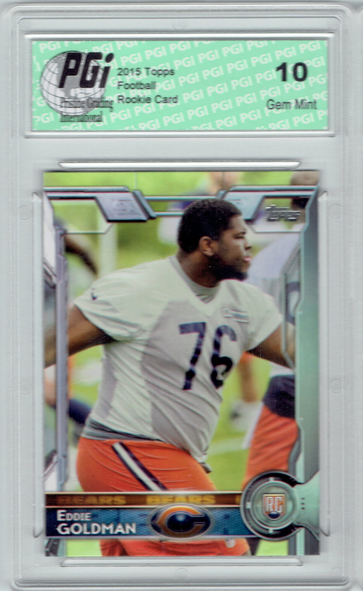 : 2015 Topps #431 Eddie Goldman RC - Chicago Bears (RC - Rookie  Card) NFL Football Card (60th Anniversary LOGO Special Edition) :  Collectibles & Fine Art