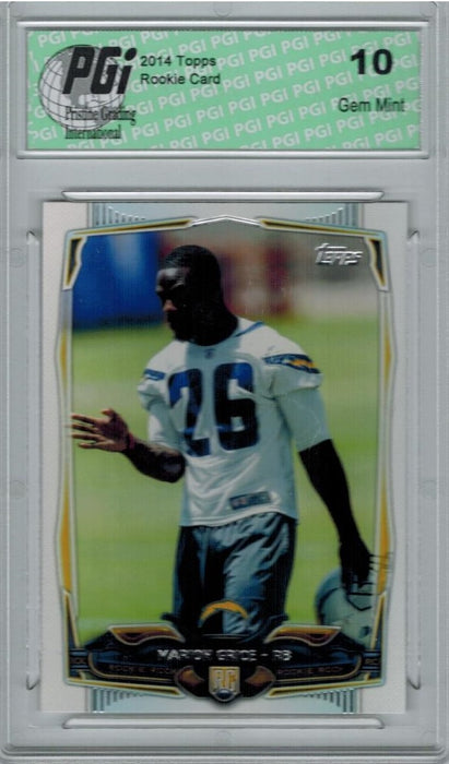 2014 Topps Football #402 Marion Grice, Los Angeles Chargers RC Rookie Card PGI 10