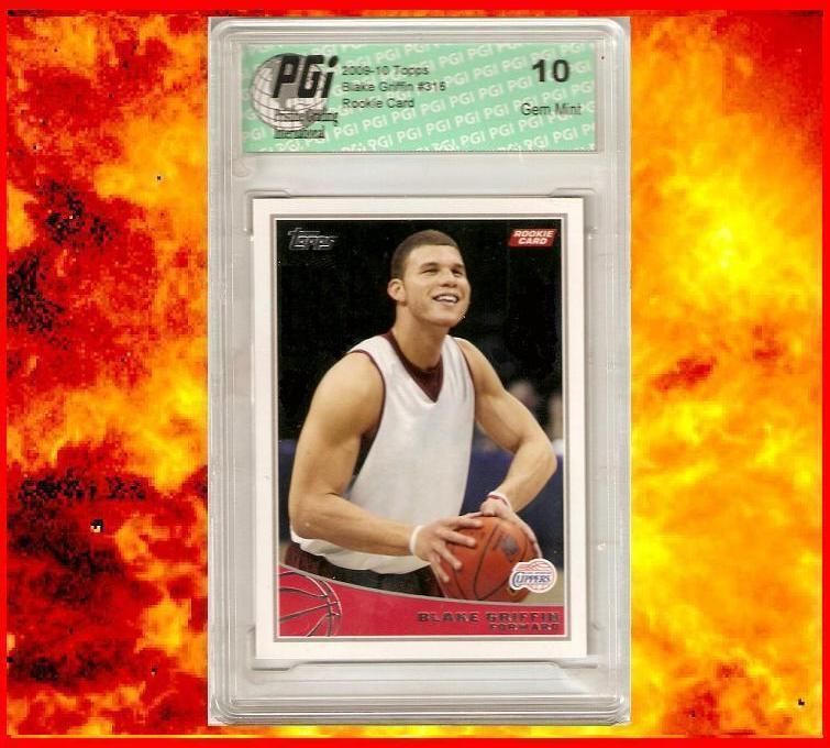 @ @ Blake Griffin 2009-10 Topps Clippers Rookie Card NBA Graded PGI 10