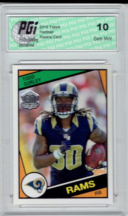 Todd Gurley 2015 Topps Throwback Rookie Card #T60-TG PGI 10