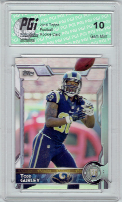 Todd Gurley 2015 Topps Photo Variation Rookie Card #422 PGI 10