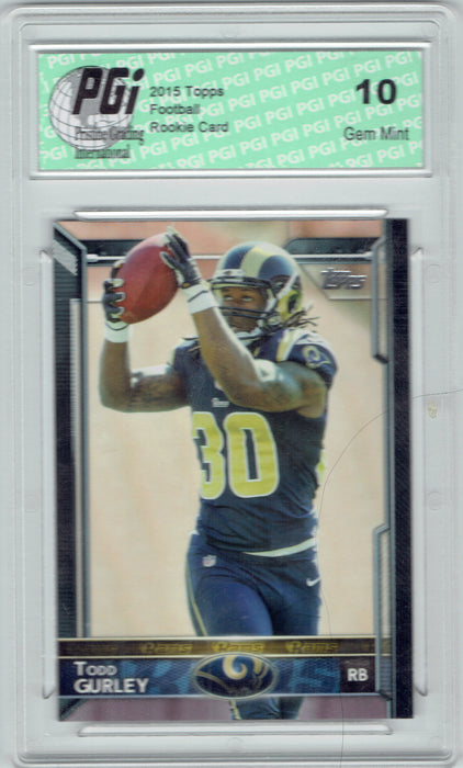 Todd Gurley 2015 Topps Football Factory SP #422 Rookie Card PGI 10