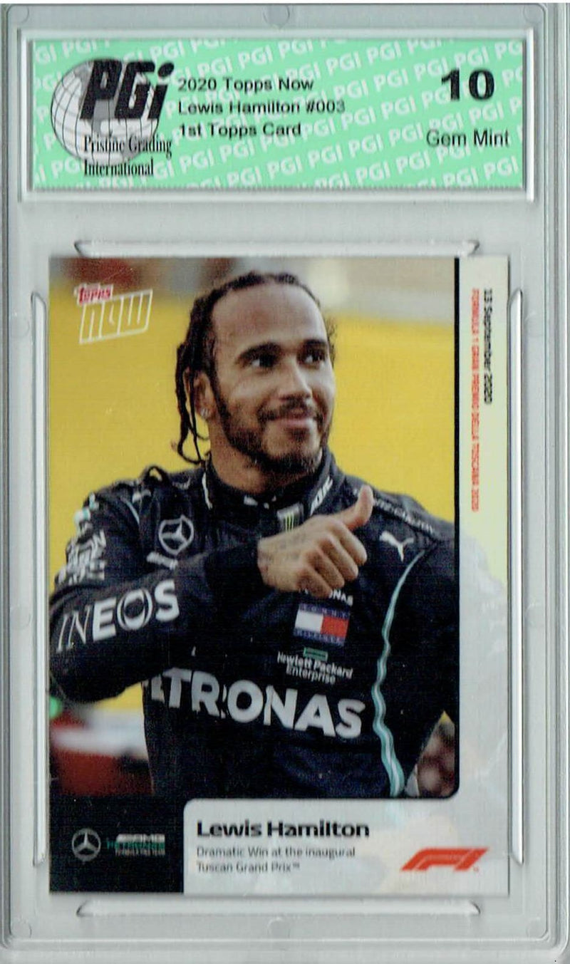Lewis Hamilton 2020 1st Topps Now Card #003 Formula 1 F1 Only 1915 Made PGI 10