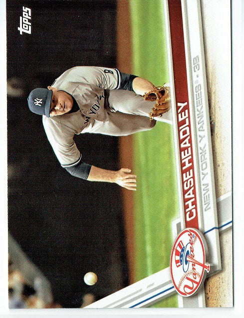 Chase Headley 2017 Topps Baseball 25 Card Lot New York Yankees #NYY-15