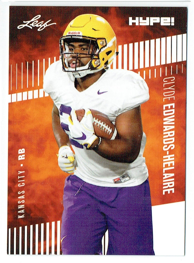 Clyde Edwards-Helaire 2020 Leaf HYPE! #36A Only 5000 Made 25-Card Rookie Lot