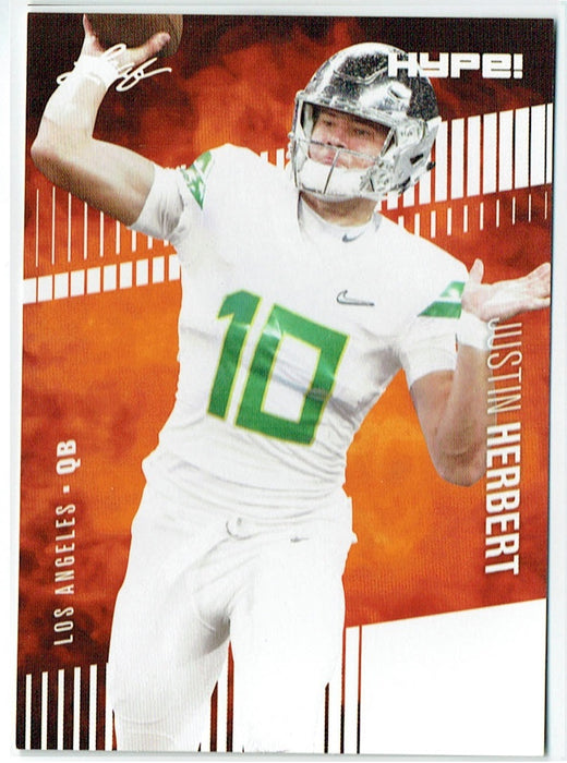 Justin Herbert 2020 Leaf HYPE! #27A Only 5000 Made 25-Card Rookie Lot