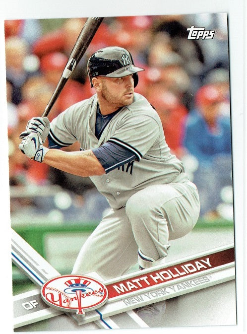 Matt Holiday 2017 Topps Baseball 25 Card Lot New York Yankees #NYY-3