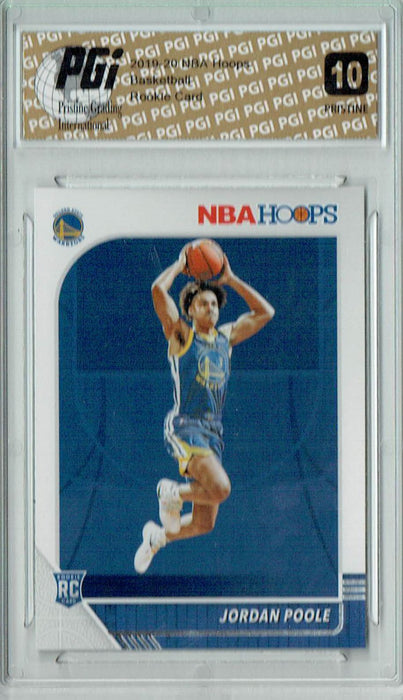 Jordan Poole 2019 NBA Hoops #223 PRISTINE Rookie Card PGI 10