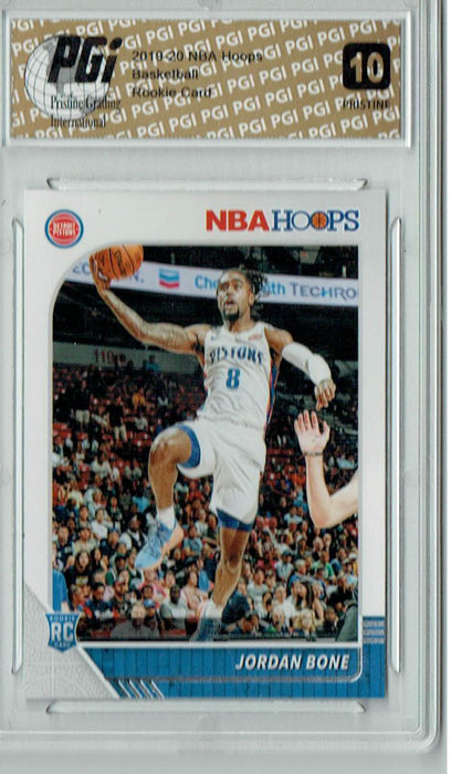 Jordan Bone 2019 NBA Hoops #240 PRISTINE Rookie Card PGI 10