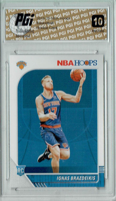 Ignas Brazdeikis 2019 NBA Hoops #235 PRISTINE Rookie Card PGI 10