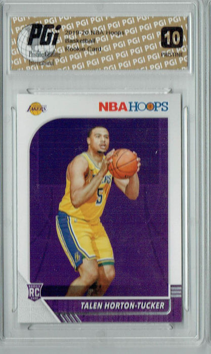 Talen Horton-Tucker 2019 NBA Hoops #248 PRISTINE Rookie Card PGI 10