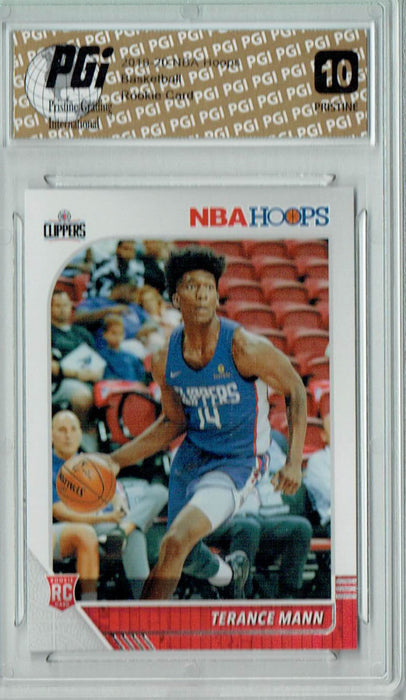 Terance Mann 2019 NBA Hoops #245 PRISTINE Rookie Card PGI 10