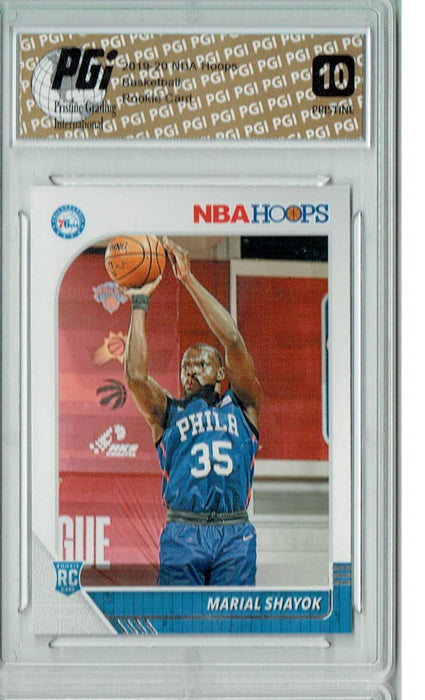 Marial Shayok 2019 NBA Hoops #252 PRISTINE Rookie Card PGI 10