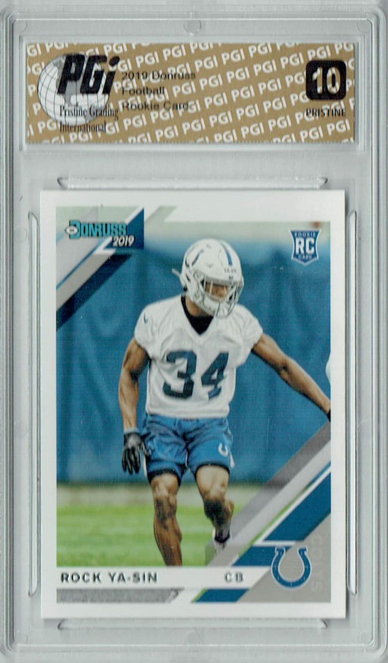 Rock Ya-Sin 2019 Donruss #266 PRISTINE Rookie Card PGI 10