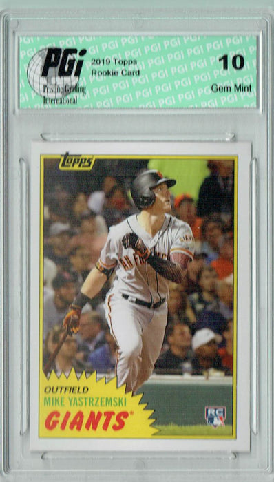 Mike Yastrzemski 2019 Topps #289 TBT 1981 Bk Style Rookie Card PGI 10